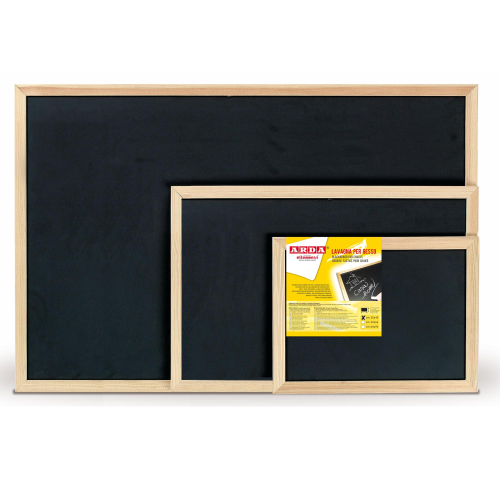 ARDA LAVAGNA PER GESSO IN ARDESIA 40X60 CM CORNICE IN LEGNO CON KIT DI FISSAGGIO A MURO
